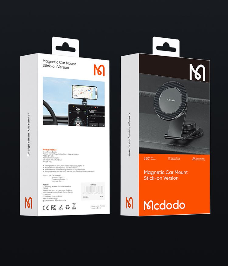 هولدر مگنتی و نگهدارنده موبایل خودرو مک دودو مدل MCDODO CM-5060 + جانبی360