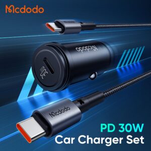 شارژر فندکی 30 وات مک دودو مدل MCDODO CC-7493 بهمراه کابل شارژ