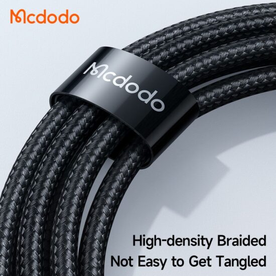 کابل شارژ و انتقال تصویر 100 واتی دو سر تایپ سی مک دودو مدل MCDODO CA-7132 طول 1.2متر