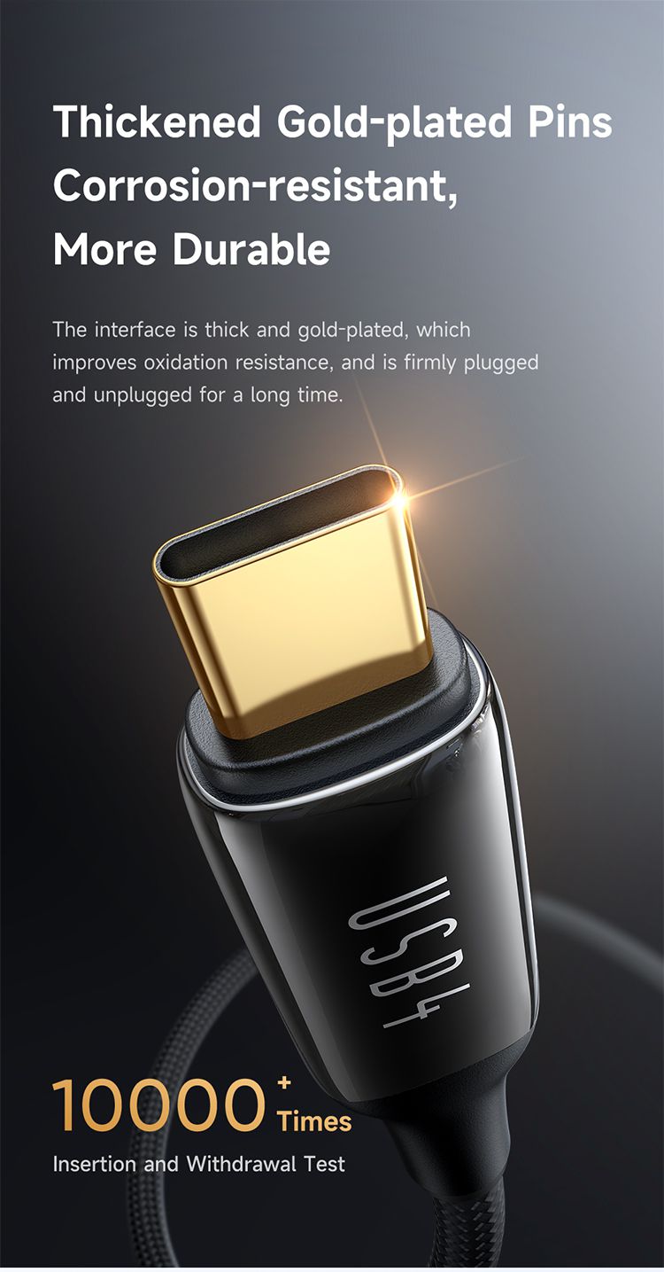 کابل شارژ و انتقال تصویر 240 واتی تایپ سی به تایپ سی USB4.0 مک دودو مدل MCDODO CA-2990 طول 1.2متر + جانبی 360