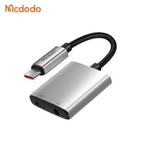تبدیل تایپ سی به جک 3.5 میلیمتری AUX+پورت تایپ سی مک دودو مدل MCDODO CA-5050