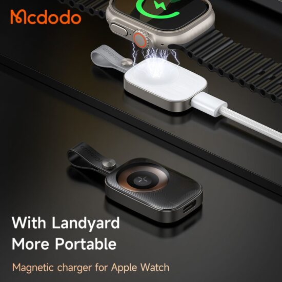 شارژر مگنتی پرتابل اپل واچ مک دودو مدل MCDODO CH-4991 مختص کلیه سری های اپل واچ