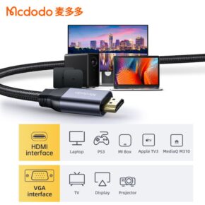 تبدیل کابل انتقال تصویر HDMI به VGA مک دودو مدل MCDODO CA-7770 طول 2متر