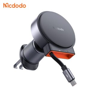 هولدر دریچه کولری وایرلس شارژر 15وات مک دودو مدل MCDODO CH-3000 با کابل جمع شونده
