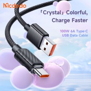 کابل شارژ سریع USB به تایپ سی 100 وات مک دودو مدل MCDODO CA-3650 طول 1.2متر