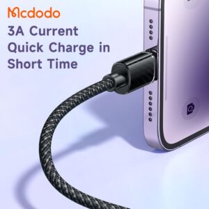 کابل شارژ سریع لایتنینگ مک دودو مدل MCDODO CA-3640 طول 1.2متر 3 آمپر