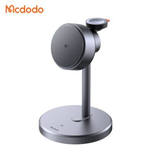 استند شارژر وایرلس 3 کاره 22.5 وات مک دودو  Mcdodo CH-2462 Qi2 بهمراه آداپتور 30وات