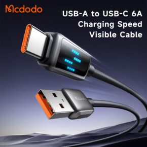 کابل شارژ سریع USB به تایپ سی 100وات 6 آمپر مک دودو مدل MCDODO CA-2350 طول 1.2متر