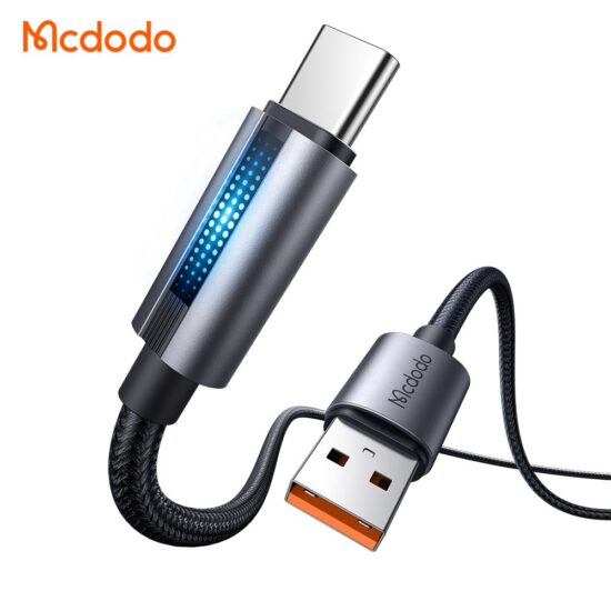 کابل شارژ سریع USB به تایپ سی 100وات 6 آمپر مک دودو مدل MCDODO CA-5180 طول 1.2متر