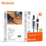 کابل شارژ و دیتا چندسر 4 کاره لایتنینگ+تایپ سی مک دودو مدل MCDODO CA-1990 با نمایشگر دیجیتال