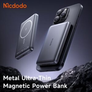 پاوربانک وایرلس مگ سیف 20وات 10000 مک دودو مدل MCDODO MC-465 بهمراه کابل شارژ