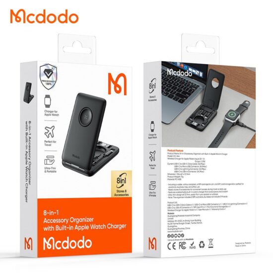 پکیج مسافرتی شارژر اپل واچ+انواع تبدیل و کابل شارژ چند کاره مک دودو مدل MCDODO CH-2440