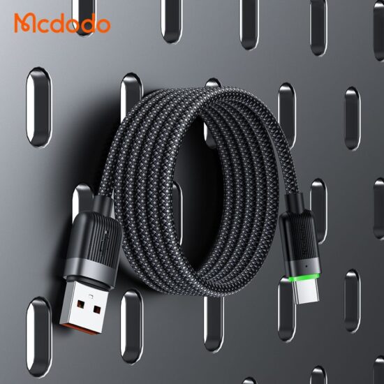 کابل شارژ سریع USB به تایپ سی بدنه مگنتی 100 وات مک دودو مدل MCDODO CA-5650 طول 1.2متر