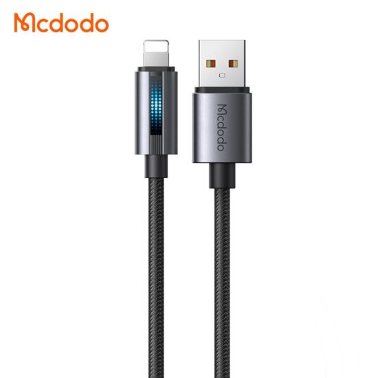 کابل شارژ سریع لایتنینگ 3 آمپر مک دودو مدل MCDODO CA-5660 نشانگر ضربانی 1.2متر