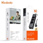 آداپتور شارژر 30 وات و چند راهی محافظ برق مک دودو مدل MCDODO GaN CH-0620