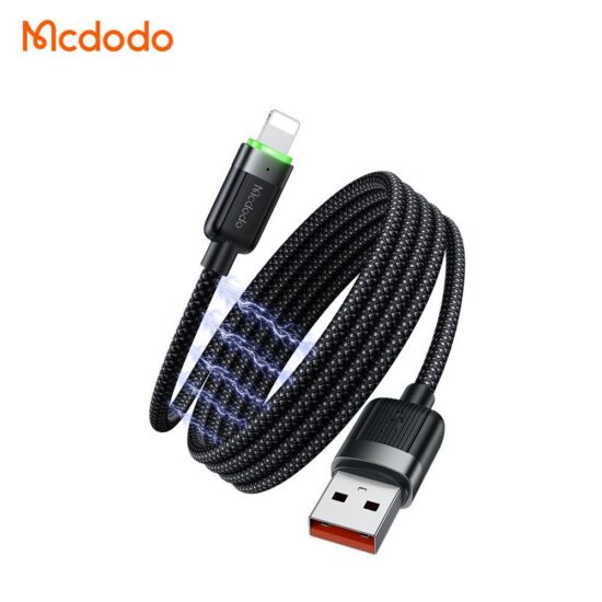 کابل شارژ سریع لایتنینگ 3 آمپر بدنه مگنتی مک دودو مدل MCDODO CA-6000طول 1.2متر