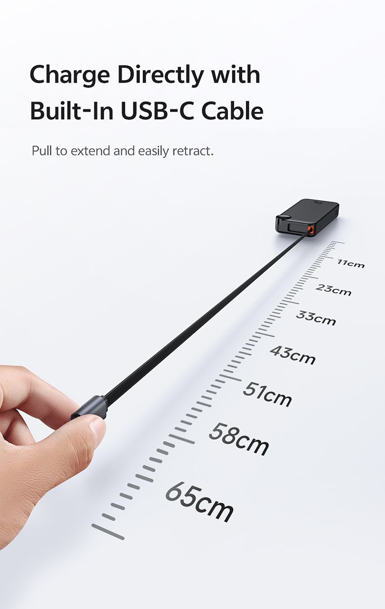 پاوربانک 22.5 وات ظرفیت 10000 مک دودو مدل MCDODO MC-386 بهمراه کابل متصل جمع شونده | جانبی360