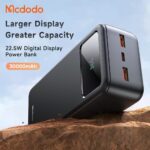 پاوربانک 22.5 وات ظرفیت 30000 مک دودو مدل MCDODO MC-4240 بهمراه کابل شارژ