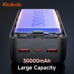 پاوربانک 22.5 وات ظرفیت 30000 مک دودو مدل MCDODO MC-4240 بهمراه کابل شارژ