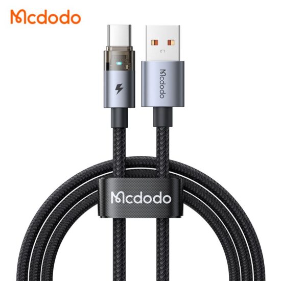 کابل شارژ سریع USB به تایپ سی 100وات 6 آمپر مک دودو مدل MCDODO CA-689 طول 1.2متر