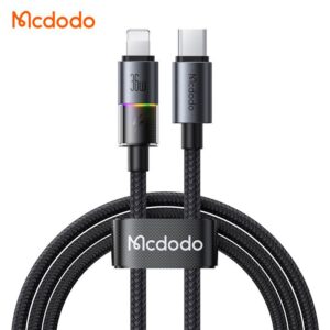 کابل شارژ سریع تایپ سی به لایتنینگ 36 وات 3 آمپر مک دودو مدل MCDODO CA-8190طول 1.2متر