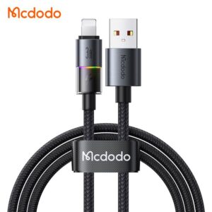 کابل شارژ سریع لایتنینگ 3 آمپر هفت رنگ برند مک دودو مدل MCDODO CA-8170 طول 1.2متر