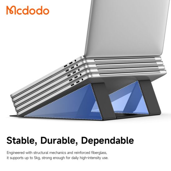 استند پایه نگهدارنده تاشو چرمی لپتاپ و تبلت برند مک دودو مدل MCDODO FS-802