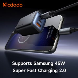 شارژر آداپتور دیواری مینی 3پورت 67وات مک دودو مدل MCDODO CH-0970