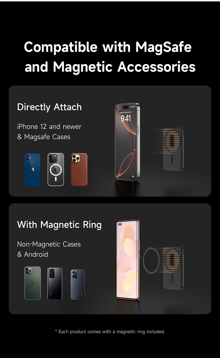 جاکارتی چرمی مگنتی آهنربایی برای پشت موبایل با ظرفیت 3 کارت بانکی برند مک دودو مدل MCDODO WH-792 | جانبی360