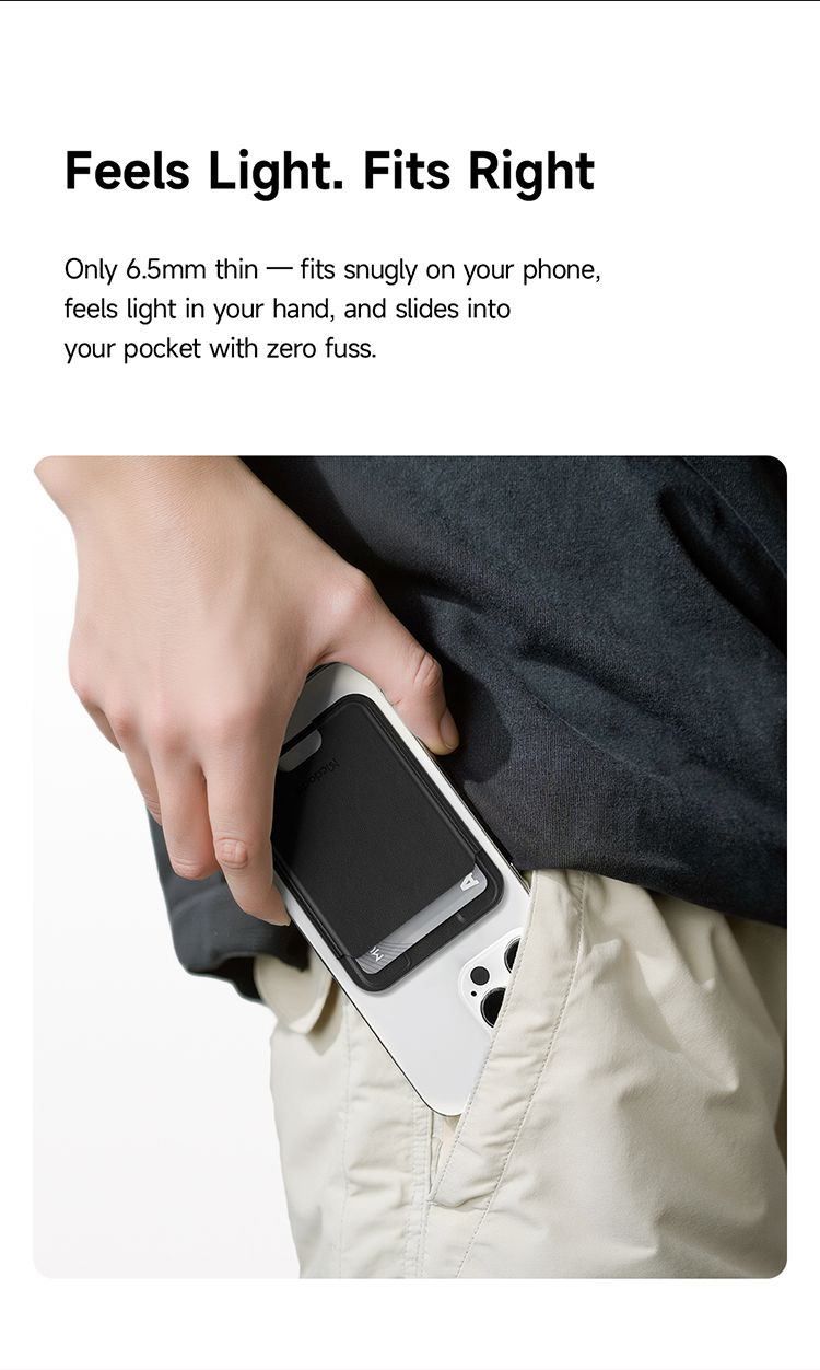 جاکارتی چرمی مگنتی آهنربایی برای پشت موبایل با ظرفیت 3 کارت بانکی برند مک دودو مدل MCDODO WH-792 | جانبی360