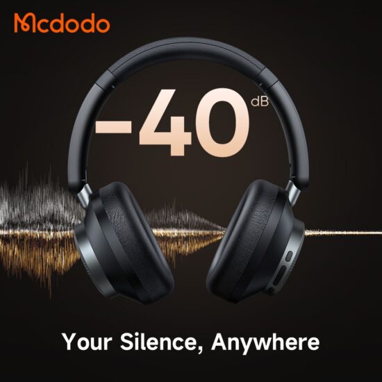 خرید هدفون و هدست بلوتوث مک دودو مدل MCDODO HP-582 T03 حذف نویز Superior ANC/ENC - جانبی 360