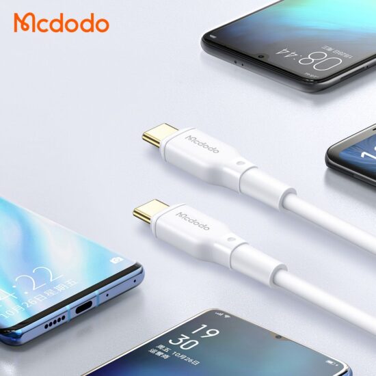 کابل شارژ سریع تایپ سی به تایپ سی 100 وات 5 آمپر مک دودو مدل MCDODO CA-8350 طول 1.2متر