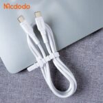 کابل شارژ سریع تایپ سی به تایپ سی 100 وات 5 آمپر مک دودو مدل MCDODO CA-8350 طول 1.2متر