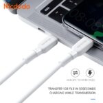 کابل شارژ سریع تایپ سی به تایپ سی 100 وات 5 آمپر مک دودو مدل MCDODO CA-8350 طول 1.2متر