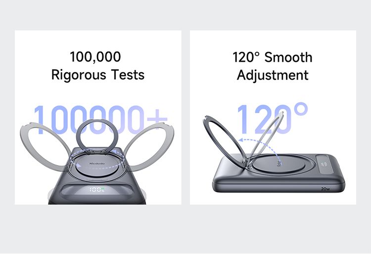 پاوربانک با قابلیت وایرلس شارژر با توان شارژ 20وات ظرفیت 5000میلی آمپرساعت از برند مک دودو مدل MCDODO MC-836 | جانبی360