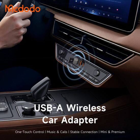 گیرنده صوتی بلوتوثی USB اتومبیل مک دودو مدل MCDODO OT-8250 قابلیت اتصال به 2 گوشی