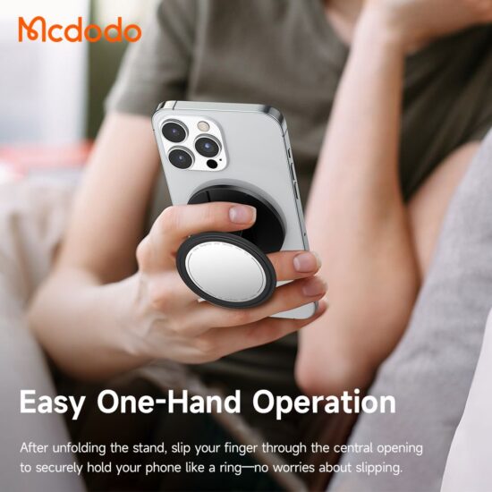 پاپ سوکت و هولدر انگشتی مگنتی بهمراه آیینه آرایش برند مک دودو مدل MCDODO MR-7912