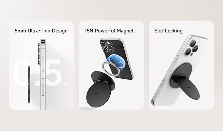 پاپ سوکت و هولدر انگشتی مگنتی آهنربایی از برند مک دودو مدل MCDODO MR-791 | جانبی360