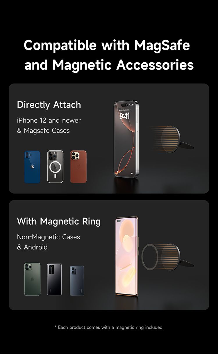 پاپ سوکت و هولدر انگشتی مگنتی آهنربایی بهمراه آیینه جهت آرایش و میکاپ از برند مک دودو مدل MCDODO MR-791 | جانبی360