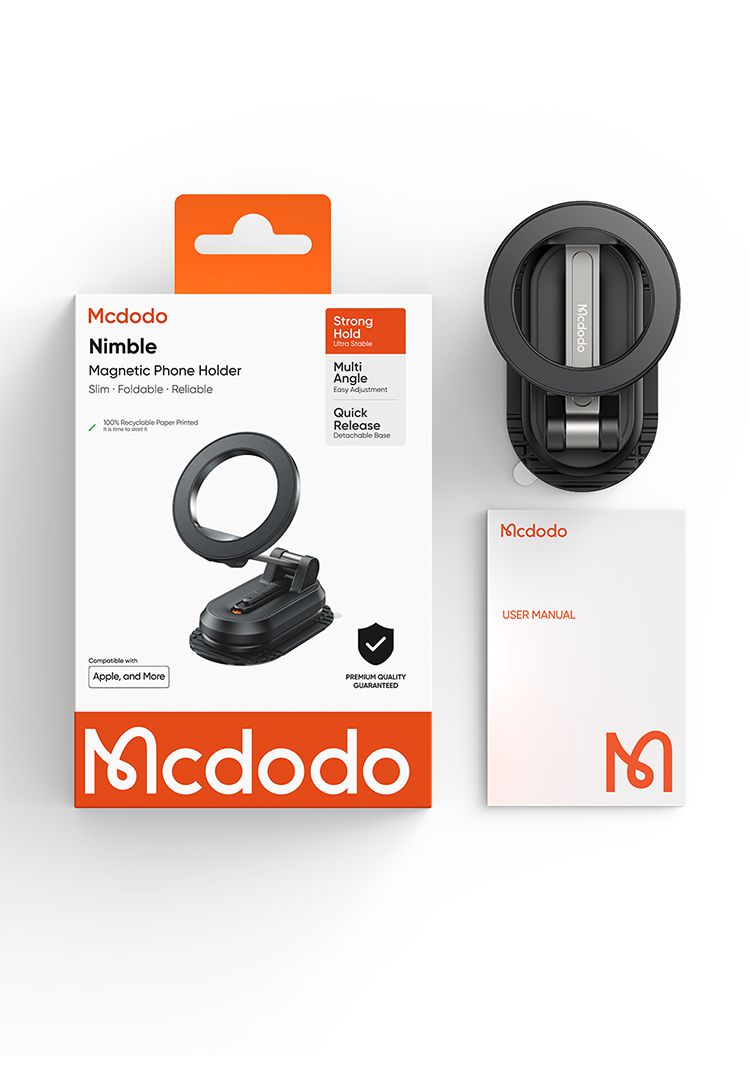 هولدر و نگهدارنده مگنتی تاشو قابل تنظیم موبایل از برند مک دودو مدل MCDODO CM-624 جنس بدنه فلزی | جانبی360 هولدر و نگهدارنده مگنتی تاشو قابل تنظیم موبایل از برند مک دودو مدل MCDODO CM-624 جنس بدنه فلزی | جانبی360