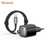 شارژر آداپتور دیواری مینی 45وات بهمراه کابل شارژ مک دودو مدل MCDODO CH-443 GaN with Cable