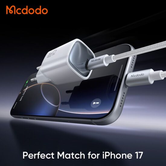 شارژر آداپتور دیواری مینی 45وات بهمراه کابل شارژ مک دودو مدل MCDODO CH-443 GaN with Cable