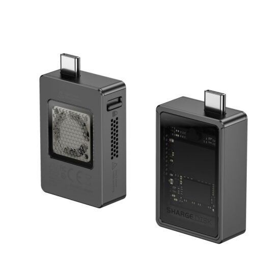 محفظه باکس فن دار مموری حافظه SSD از برند شارژ مدل SHARGE DISK SD001 پورت تایپ سی