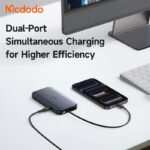 پاوربانک 35وات ظرفیت 10000 مک دودو مدل MCDODO MC-0730 بهمراه کابل شارژ جمع شونده تایپ سی