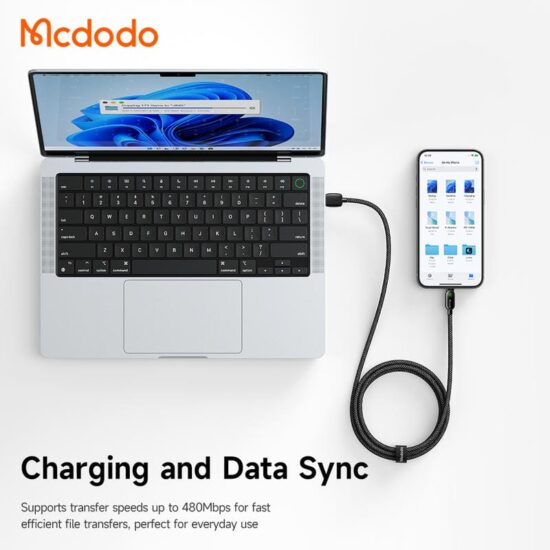 کابل شارژ سریع USB به لایتنینگ 3 آمپر مک دودو مدل MCDODO CA-4510 طول 1.2متر