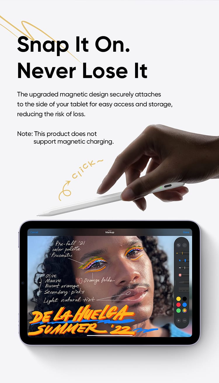 قلم لمسی استایلوس همه کاره ساپورت تمامی دستگاه های اندروید و ios از برند مک دودو مدل Mcdodo PN-0660 با قابلیت سیستم حذف اتوماتیک اثر دست روی صفحه نمایش (Palm Rejection) | جانبی360