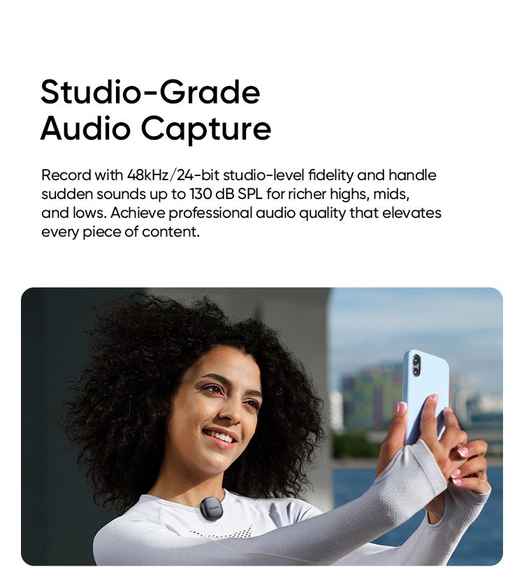 میکروفون وایرلس از برند مک دودو مدل MCDODO MP-545 دارای سیستم حذف نویز Ai سازگار با سیستم عامل اپل و اندروید | جانبی360