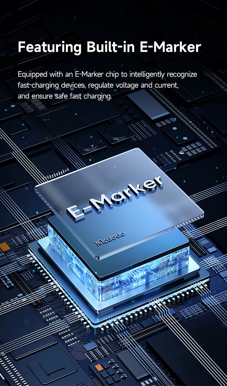 کابل شارژ سریع و انتقال دیتا تایپ سی به تایپ سی 240 وات 5 آمپر از برند مک دودو مدل MCDODO CA-035 طول 1.2متر دارای نمایشگر LED دینامیک جهت نمایش حالت شارژ | جانبی360