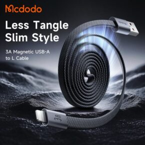 کابل شارژ سریع لایتنینگ 3 آمپر بدنه مگنتی مک دودو مدل MCDODO CA-1160 طول 1متر