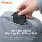 کابل شارژ تایپ سی به تایپ سی 240وات بدنه مگنتی مک دودو مدل MCDODO CA-9900 طول 1.2متر
